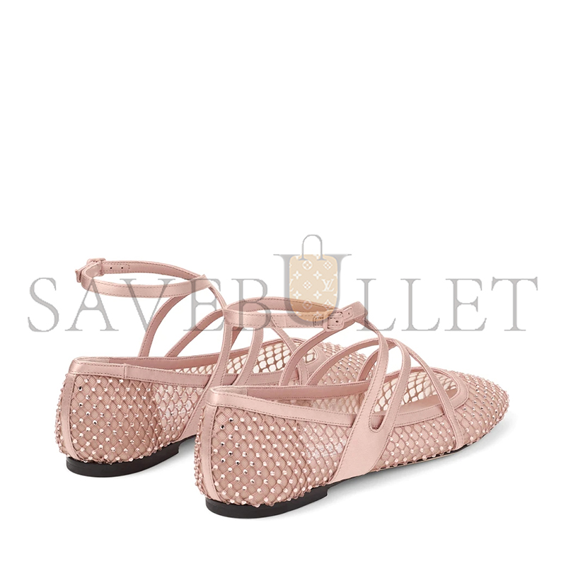 JIMMY CHOO ASTORIA FLAT MACARON SATIN CRYSTAL FLATS ASTORIAFLATQHS JIMMY CHOO ASTORIA FLAT MACARON SATIN CRYSTAL FLATS ASTORIAFLATQHS